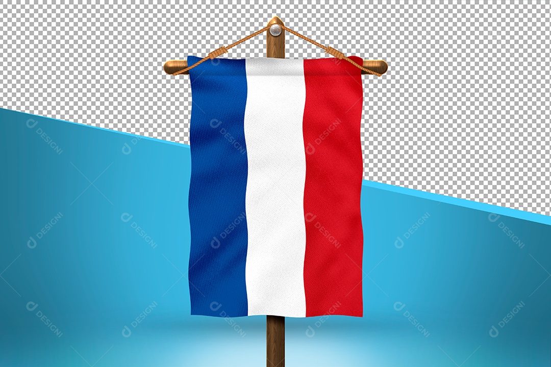 Bandeira dos Paises Baixos Elemento 3D para Composição PSD