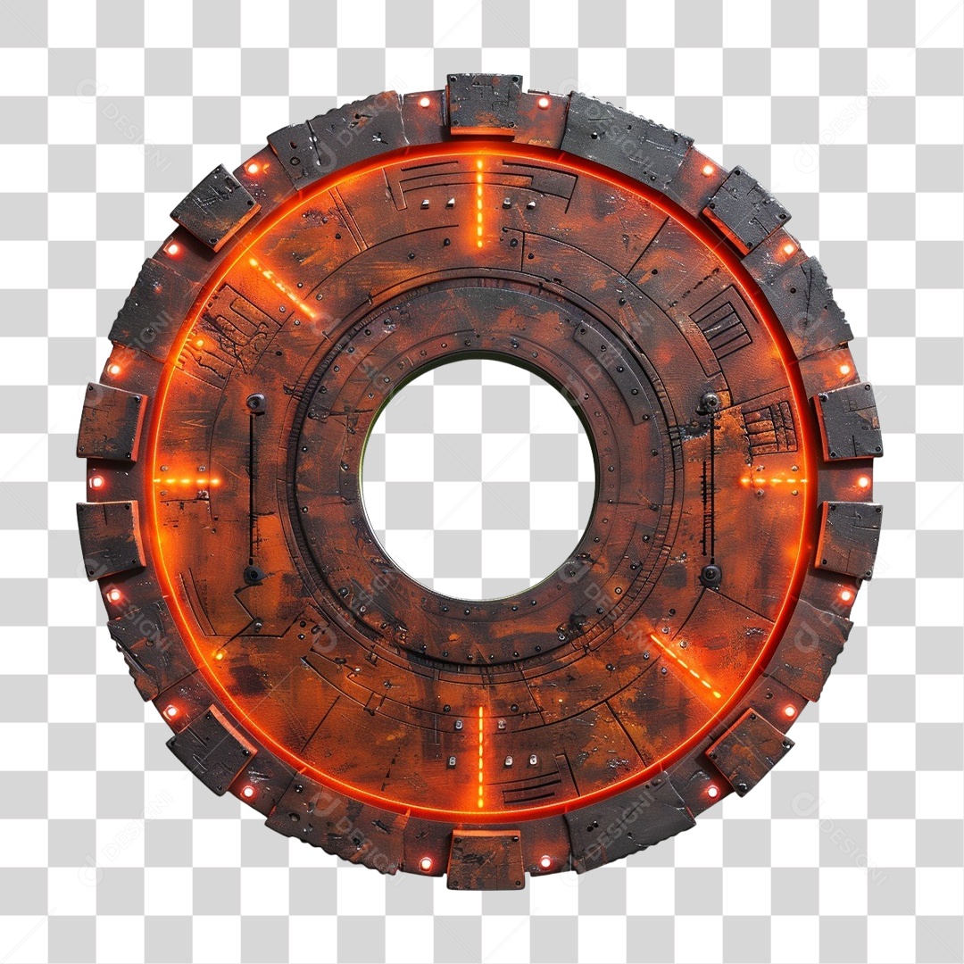 Placa de Madeira com Lâmpadas PNG Transparente