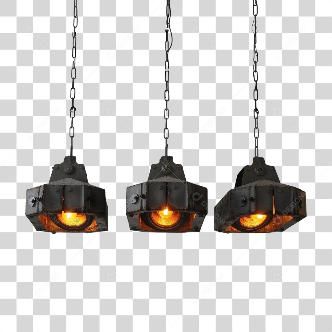 Luminárias de Metal Lâmpadas PNG Transparente