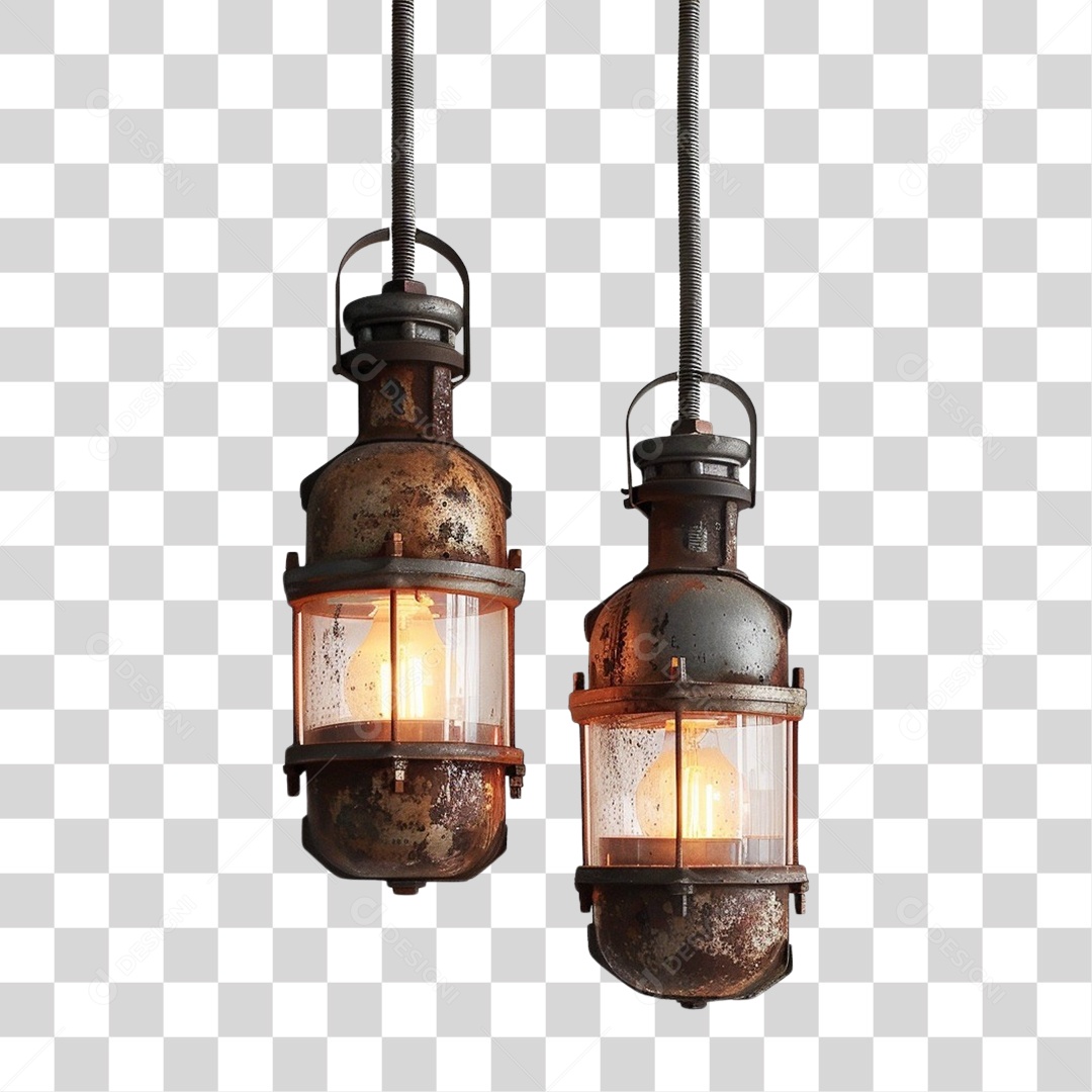 Luminárias de Metal Lâmpadas PNG Transparente