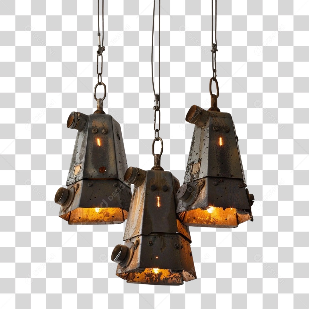 Luminárias de Metal Lâmpadas PNG Transparente