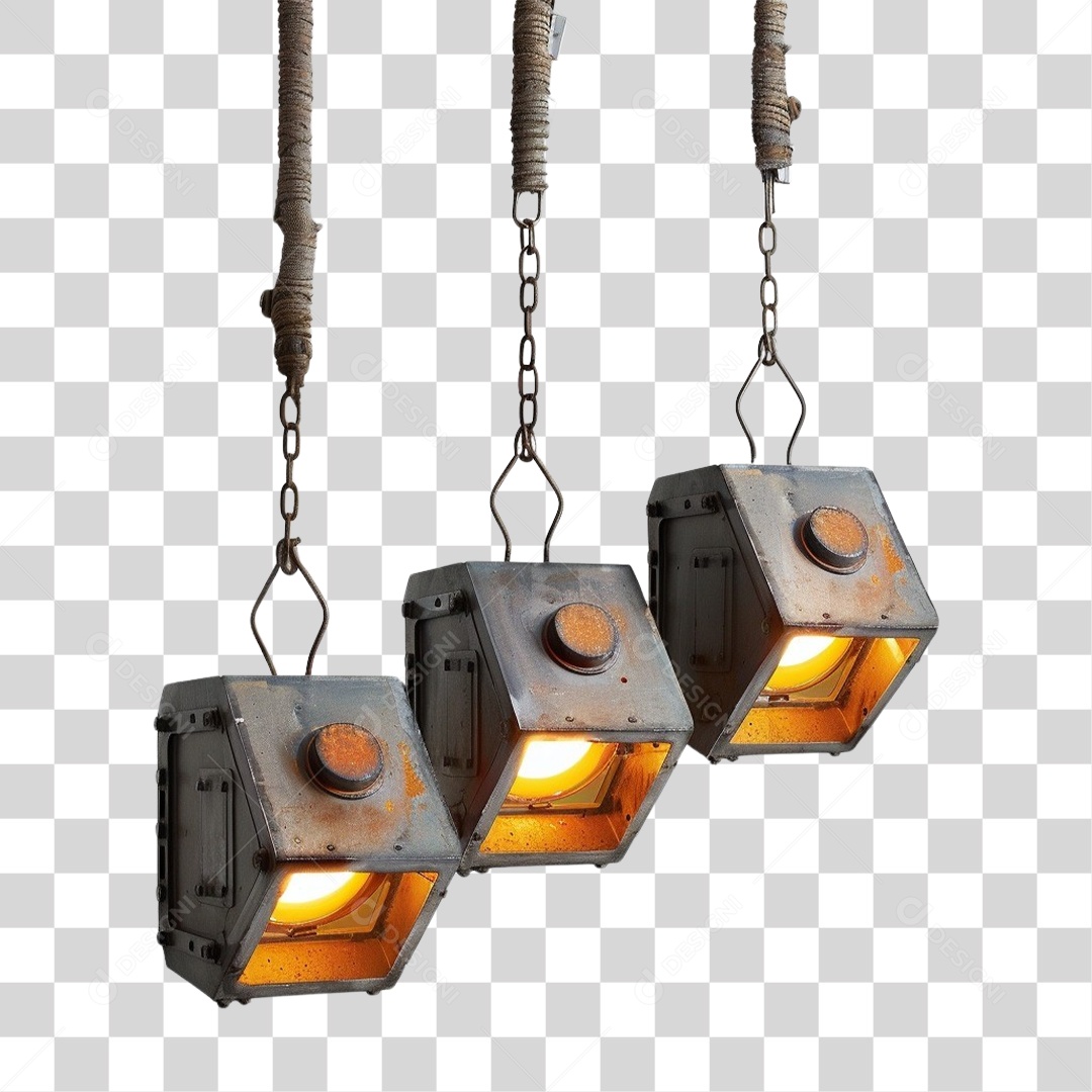Luminárias de Metal Lâmpadas PNG Transparente