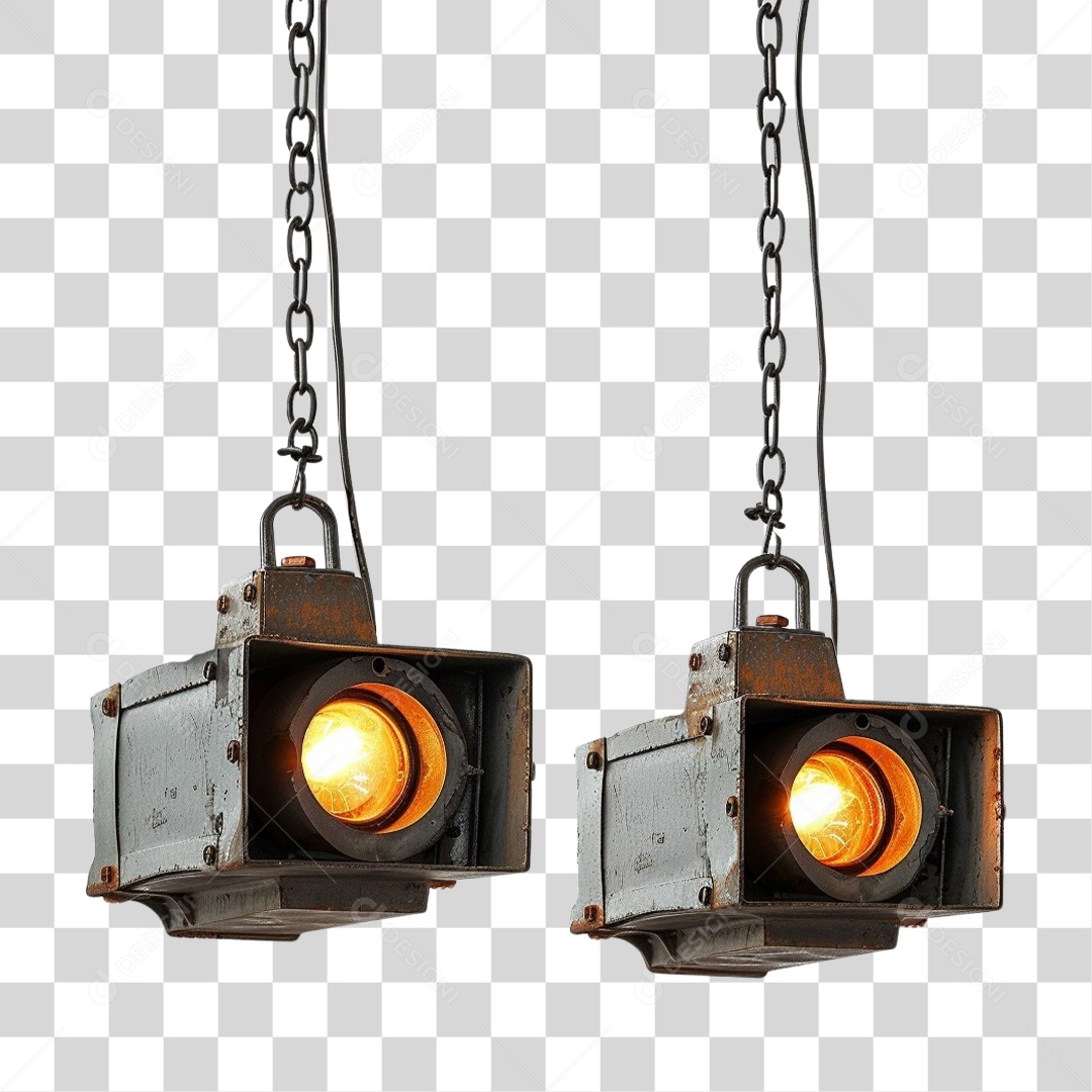 Luminárias de Metal Lâmpadas PNG Transparente