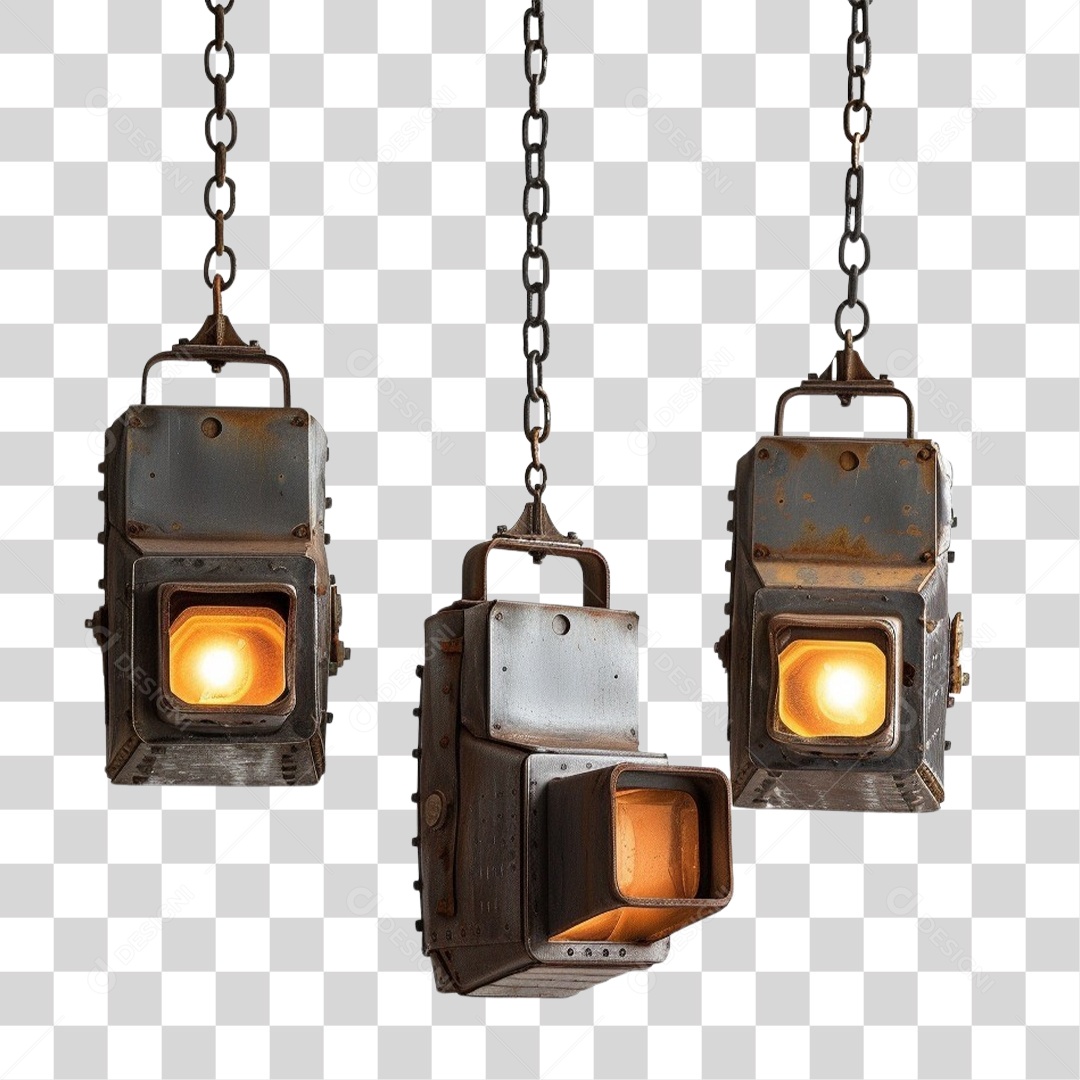 Luminárias de Metal Lâmpadas PNG Transparente