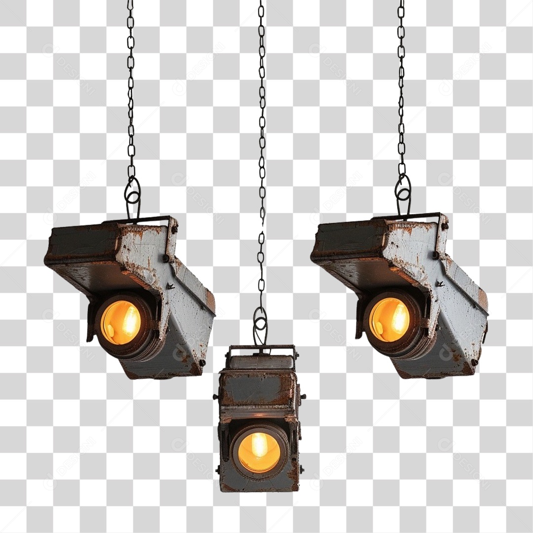 Luminárias de Metal Lâmpadas PNG Transparente