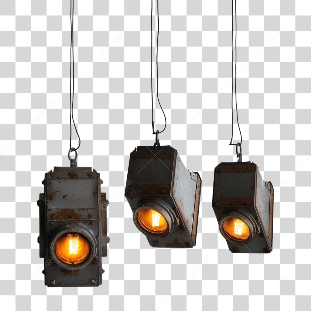 Luminárias de Metal Lâmpadas PNG Transparente