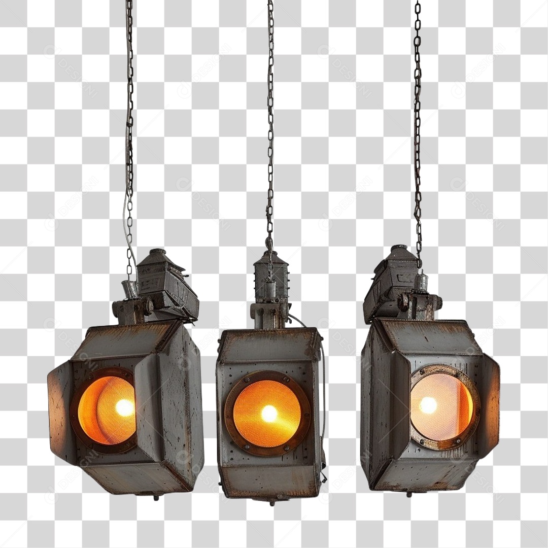 Luminárias de Metal Lâmpadas PNG Transparente