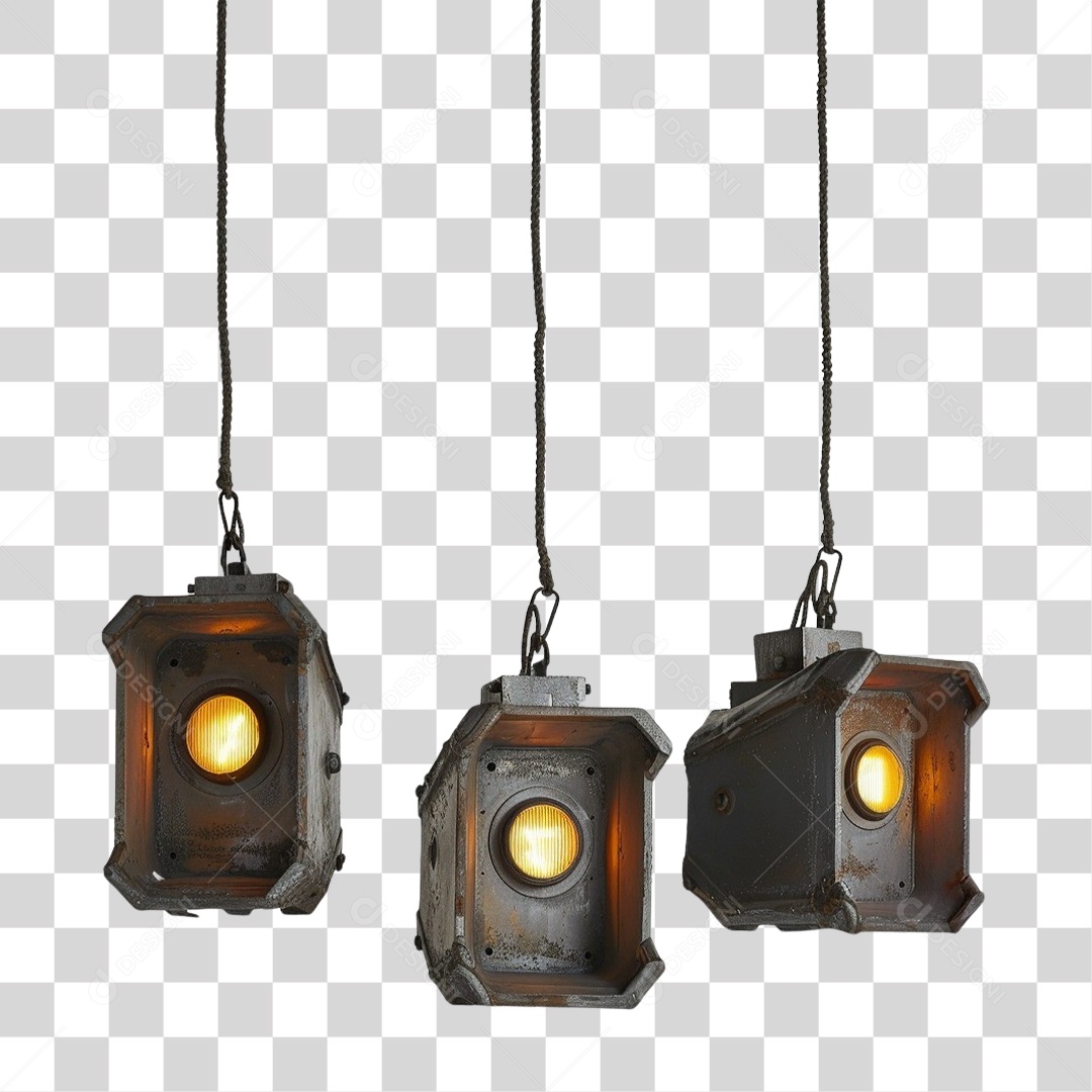 Luminárias de Metal Lâmpadas PNG Transparente