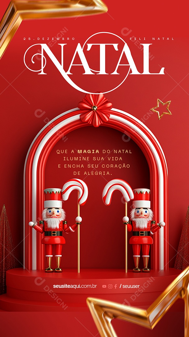 Merry Christmas 25 December Social Media PSD Editable