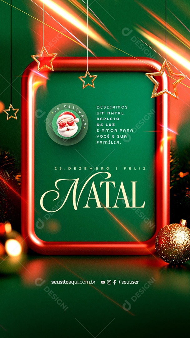 Merry Christmas 25 December Social Media PSD Editable