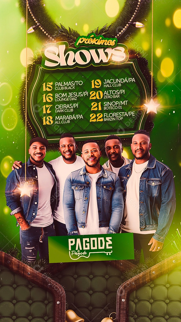 Story Flyer Shows Pagode Social Media PSD Editável