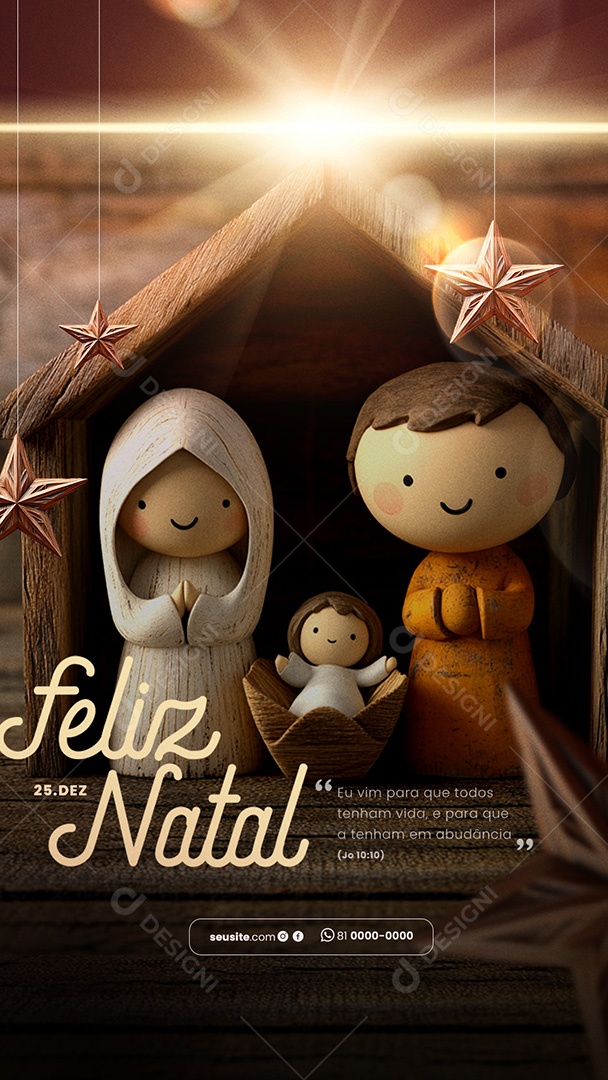 Story Merry Christmas December 25 Birth of Jesus Social Media PSD Editable