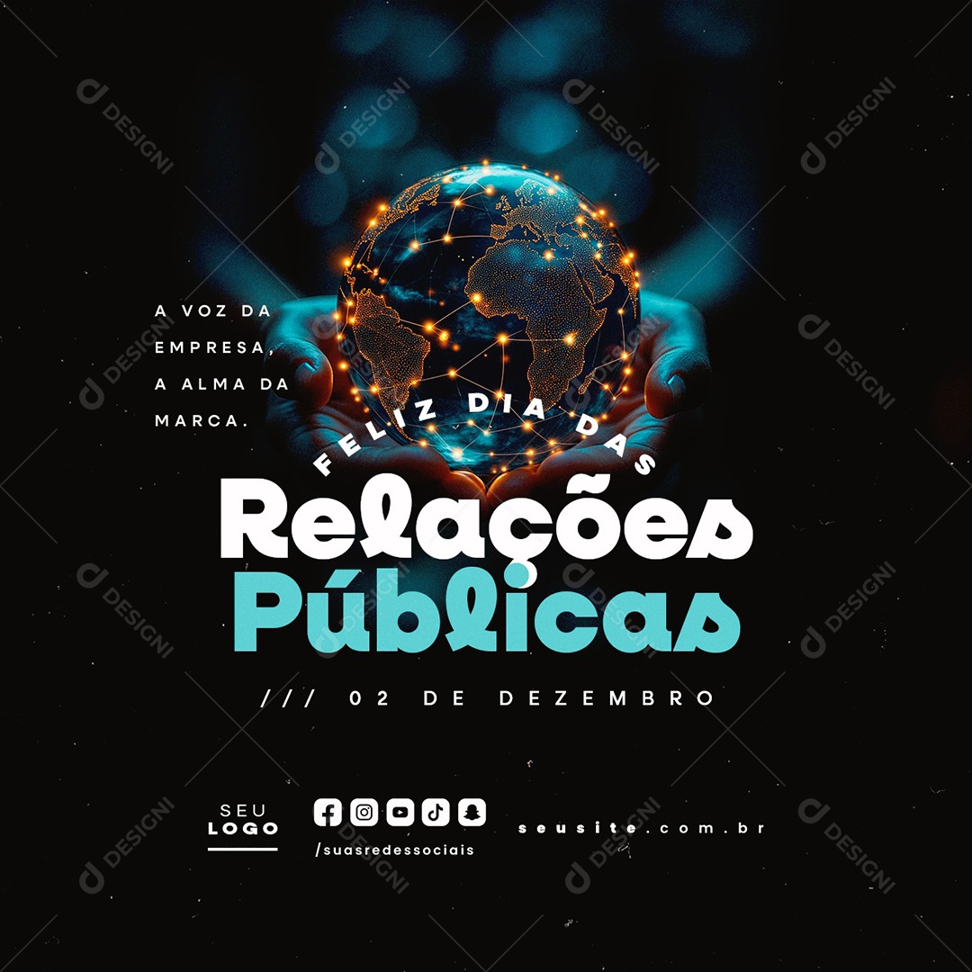 Dia Nacional das Relações Públicas 02 de Dezembro Social Media PSD Editável