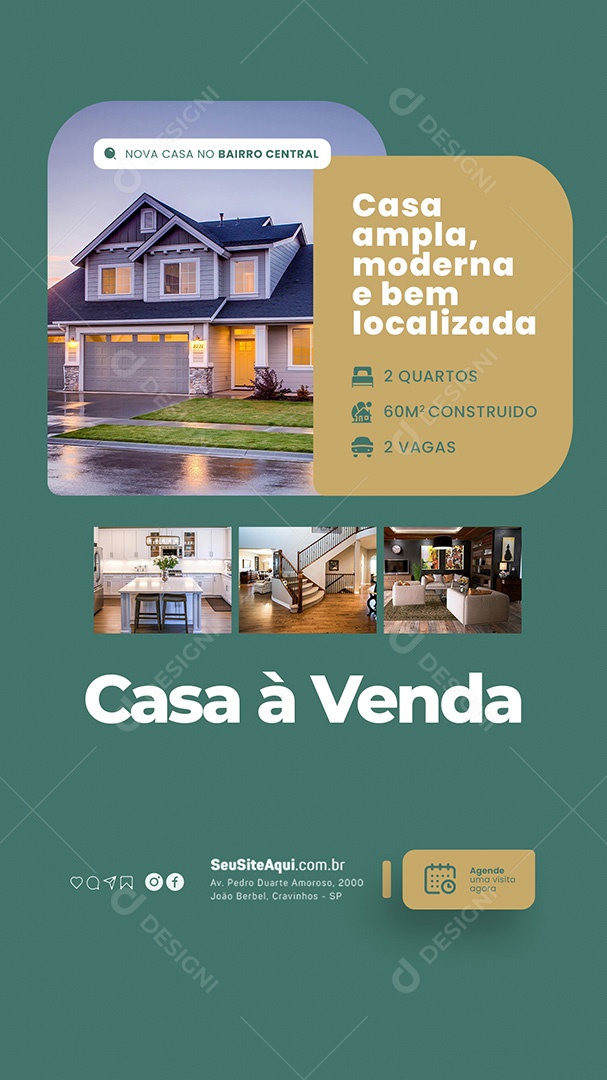 Story Imobiliária Casa a Venda Social Media PSD Editável