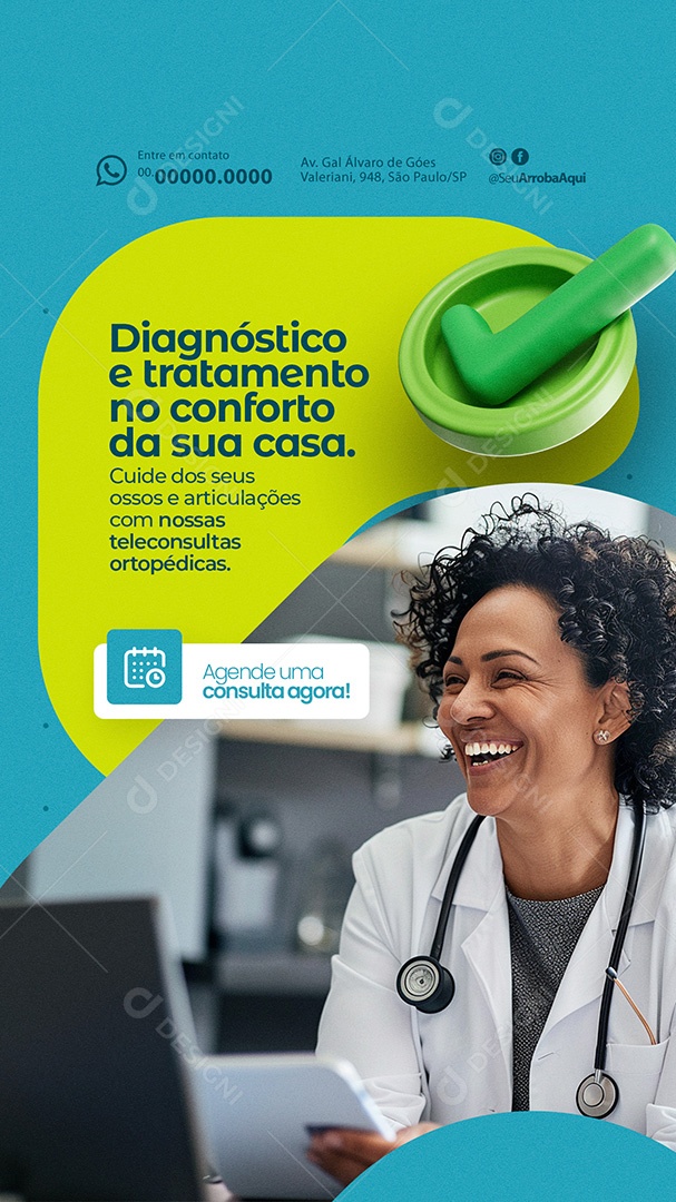Story Telemedicina Social Media PSD Editável