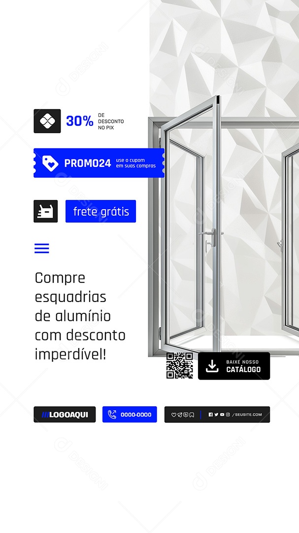 Story Gessos Descontos Social Media PSD Editável