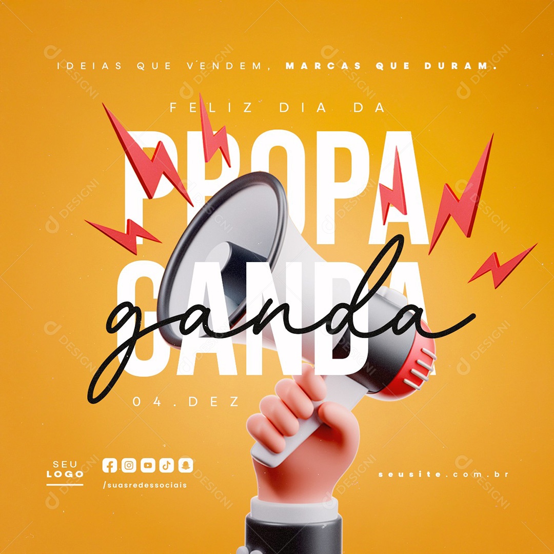 Dia da Propaganda 04 de Dezembro Social Media PSD Editável