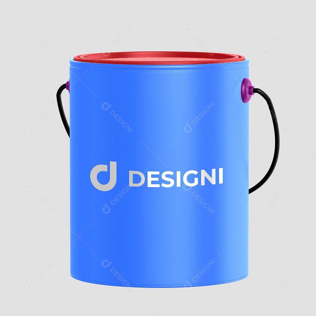 Mockup Galão de Tinta de 3,5 Litros PSD Editável