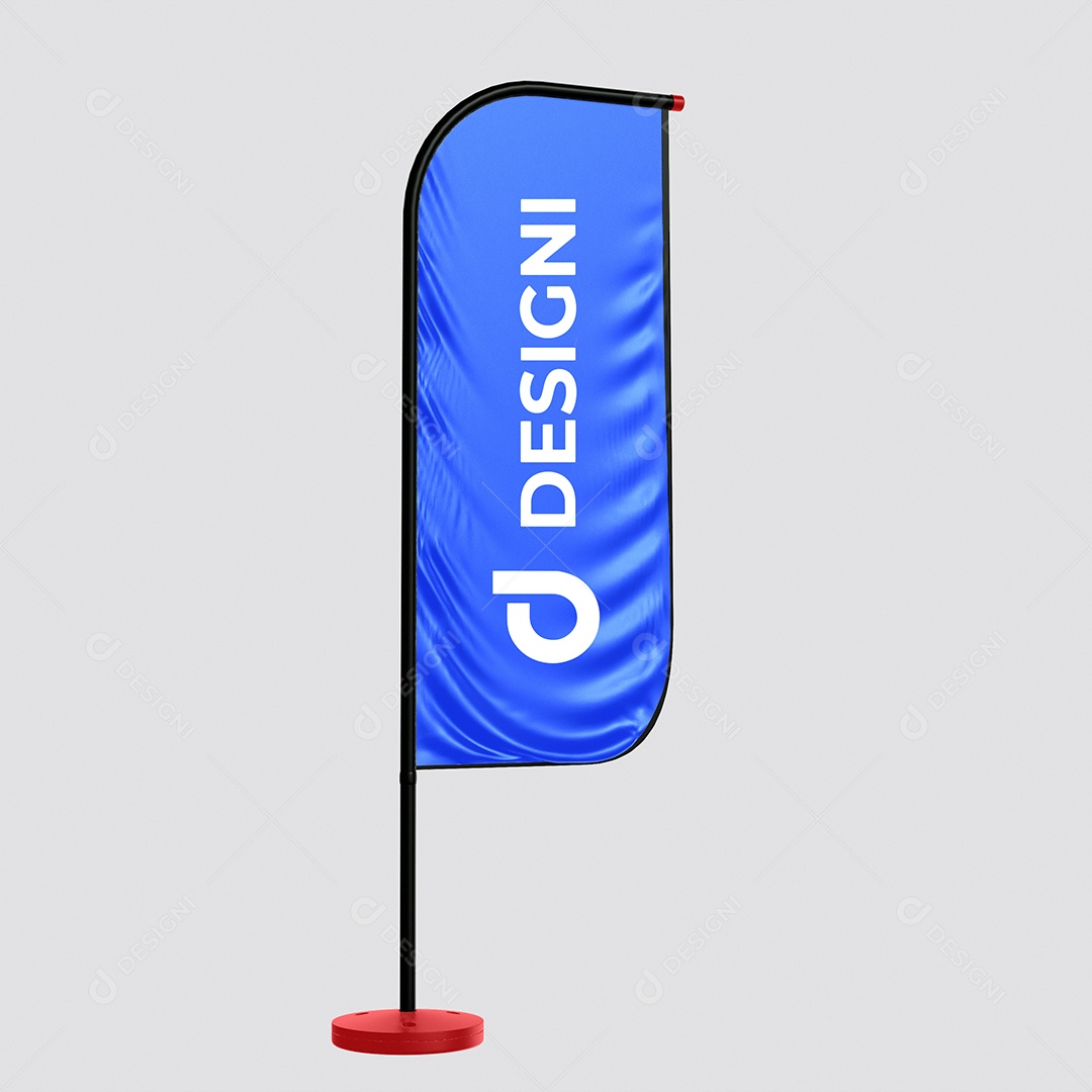 Wind Banner Mockup PSD Editável