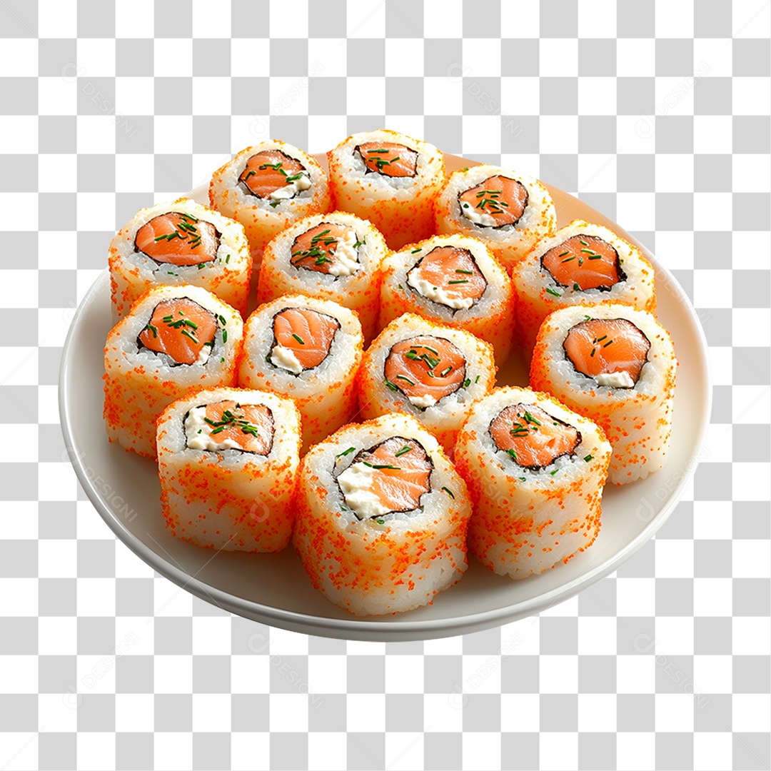 Variedades de Sushi PNG Transparente