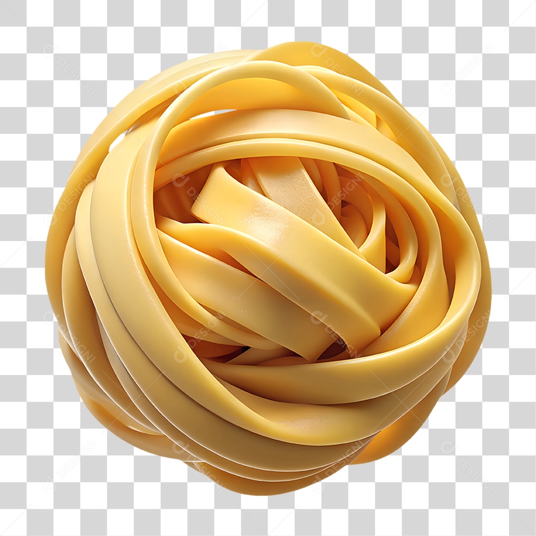 Macarrão Elemento 3D para Composição PNG Transparente