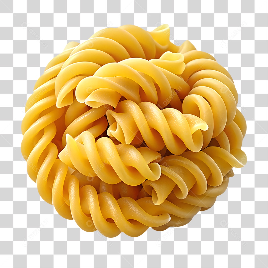 Macarrão Elemento 3D para Composição PNG Transparente