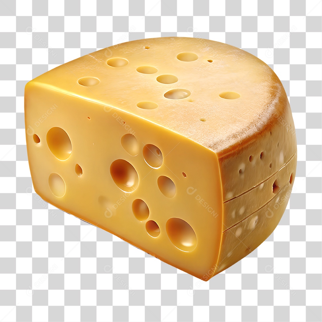 Queijo Elemento 3D para Composição PNG