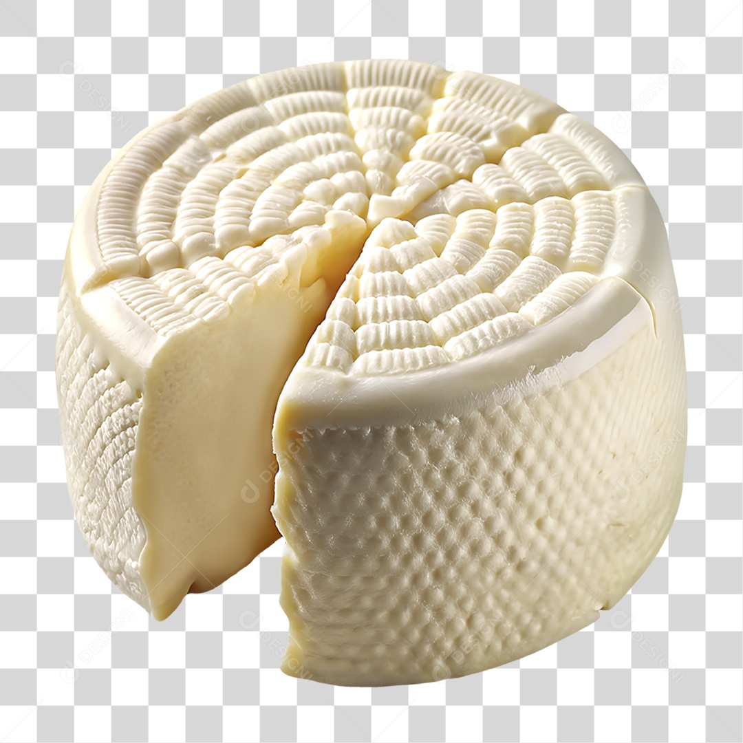 Queijo Minas Elemento 3D para Composição PNG Transparente