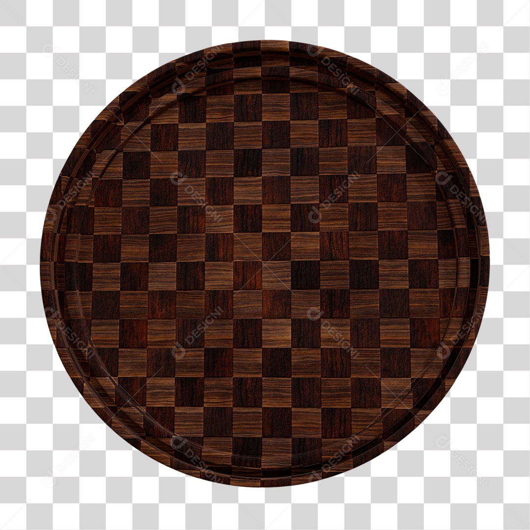 Painel de Madeira 3D PNG Transparente