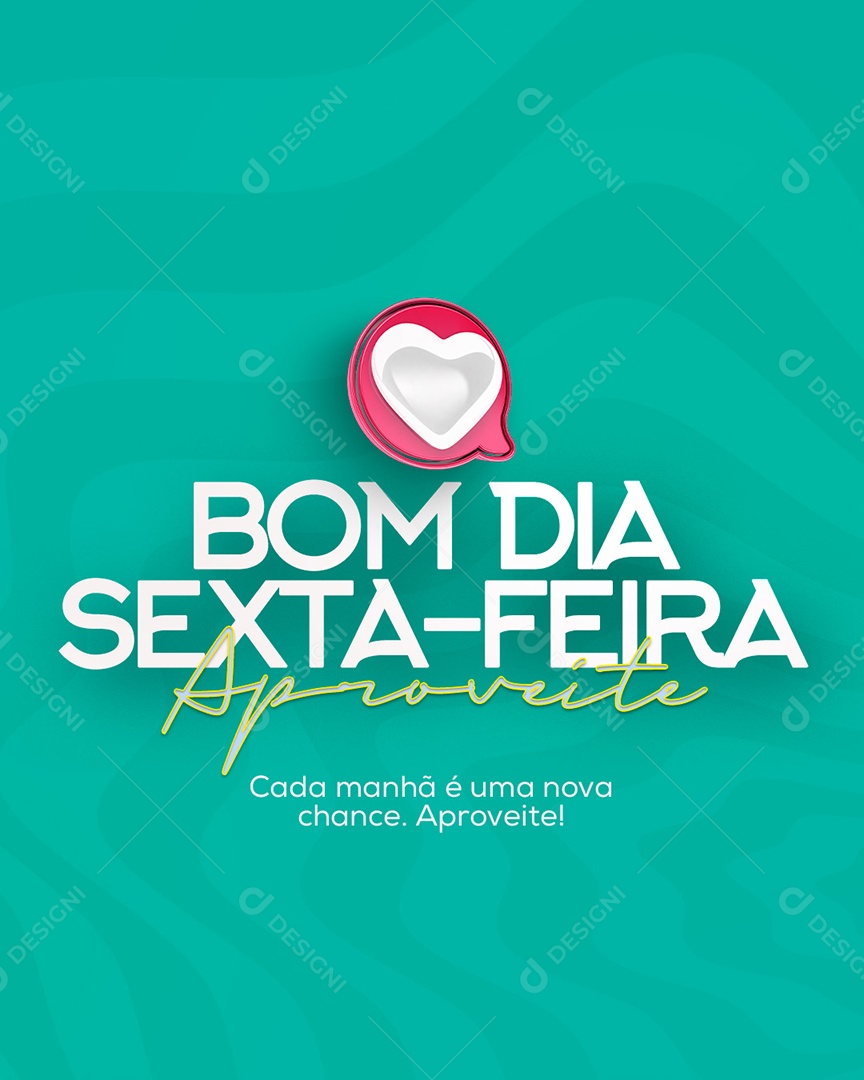 Bom Dia Sexta Social Media PSD Editável