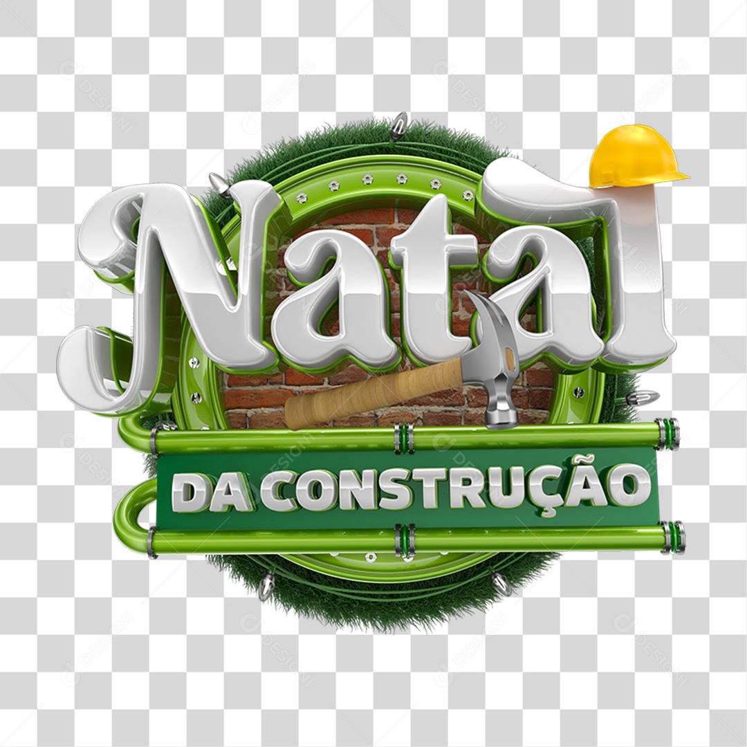 Selo 3D Natal PNG Transparente