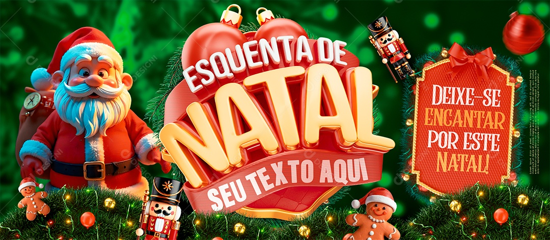 Esquenta de Natal Social Media PSD Editável