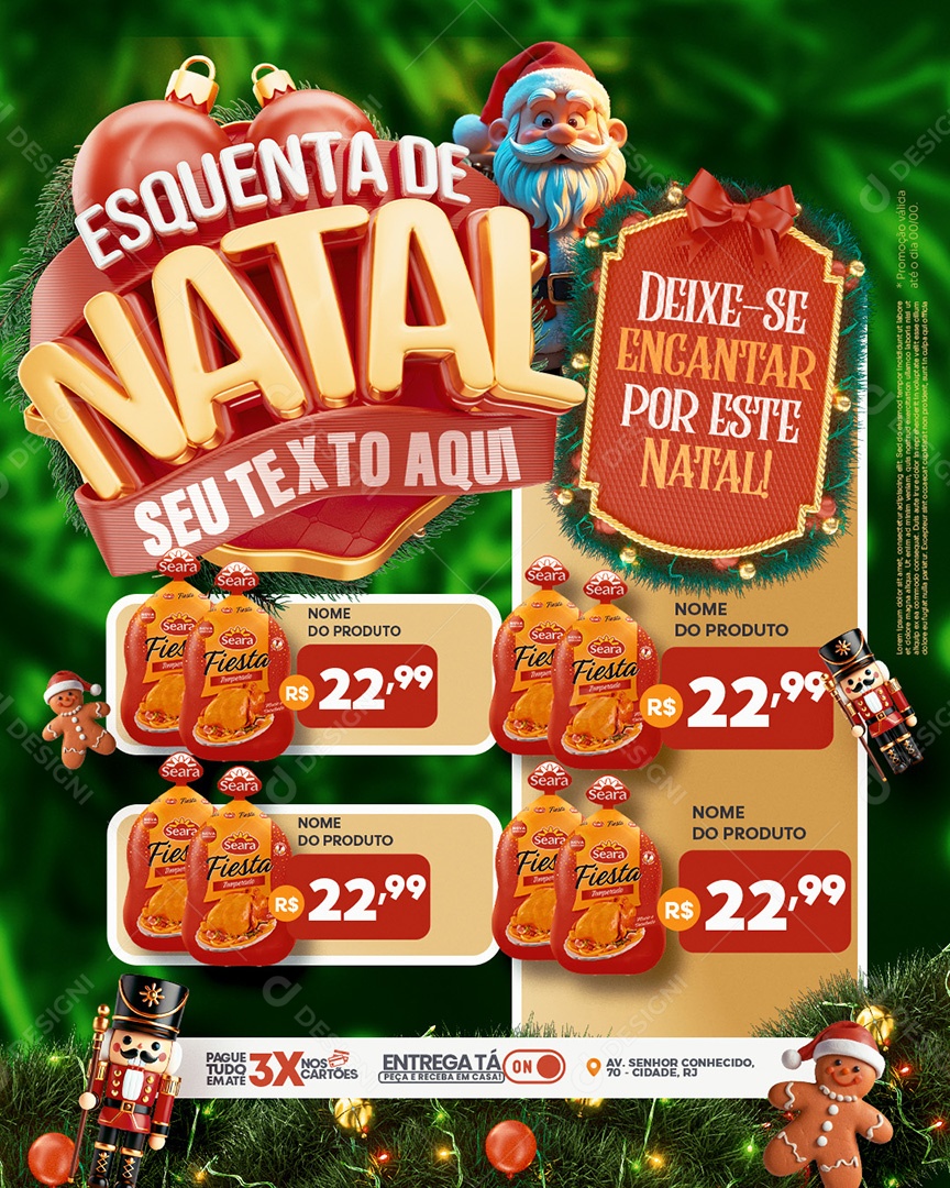 Encarte Supermercado Produtos Social Media PSD Editável