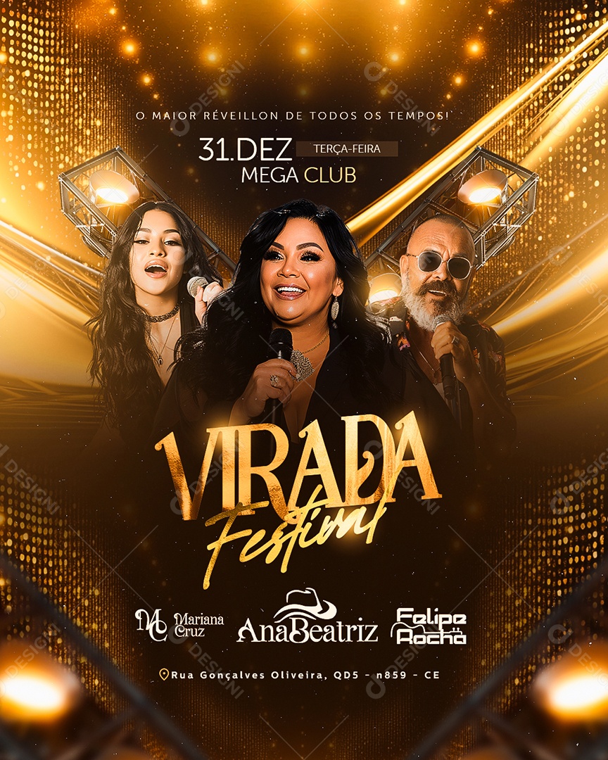 Flyer Festival Social Media PSD Editable