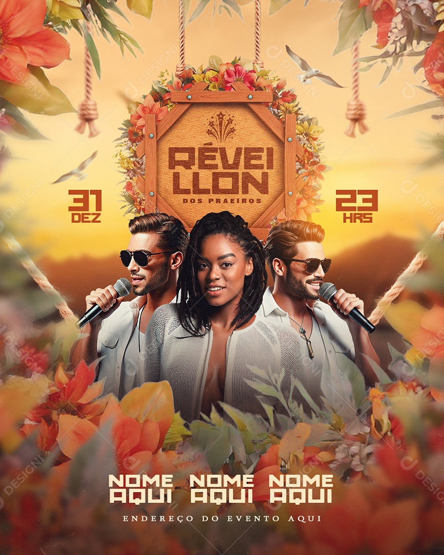 Story Flyer Shows Révellon Social Media PSD Editável