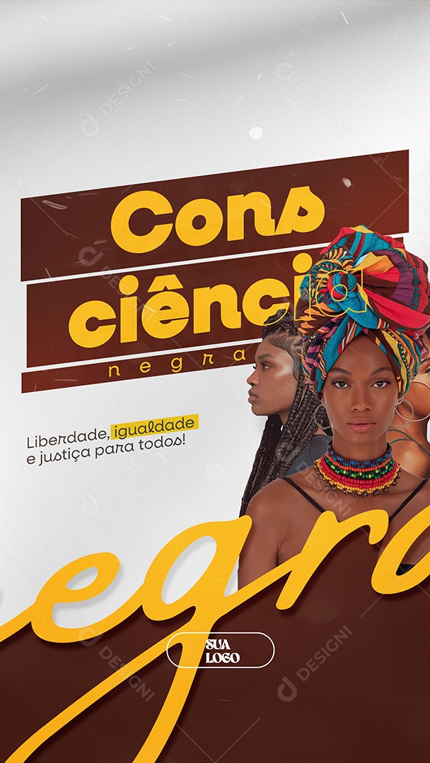 Story Dia da Consciência Negra 20 de Novembro Social Media PSD Editável