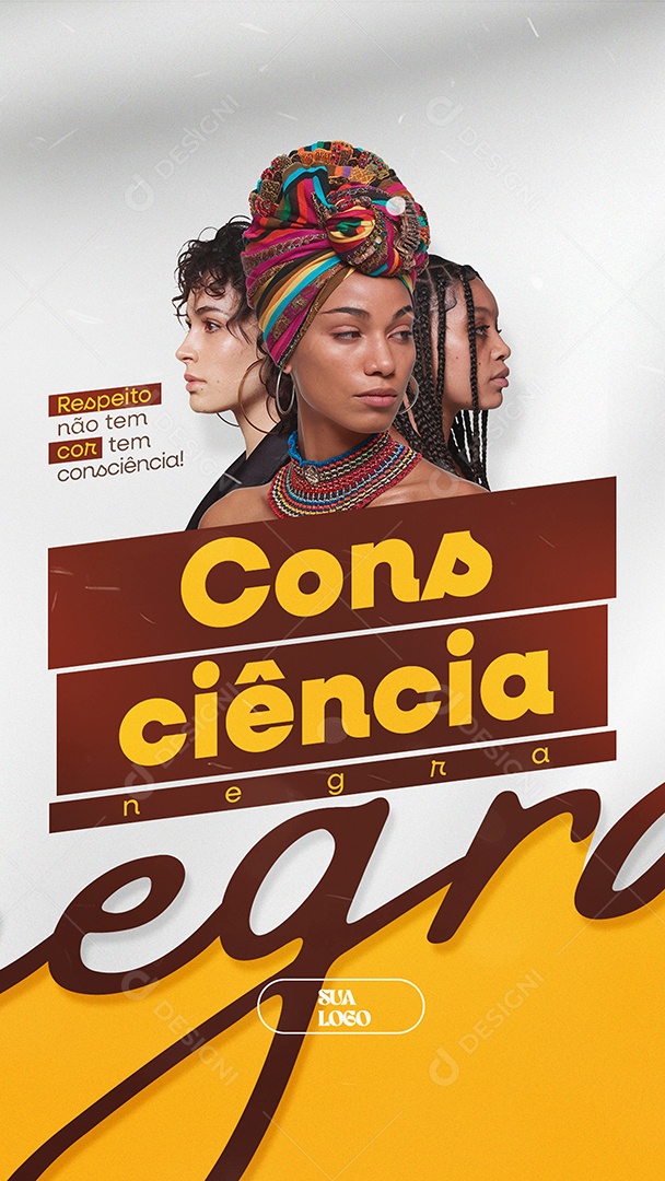 Story Dia da Consciência Negra 20 de Novembro PSD Editável