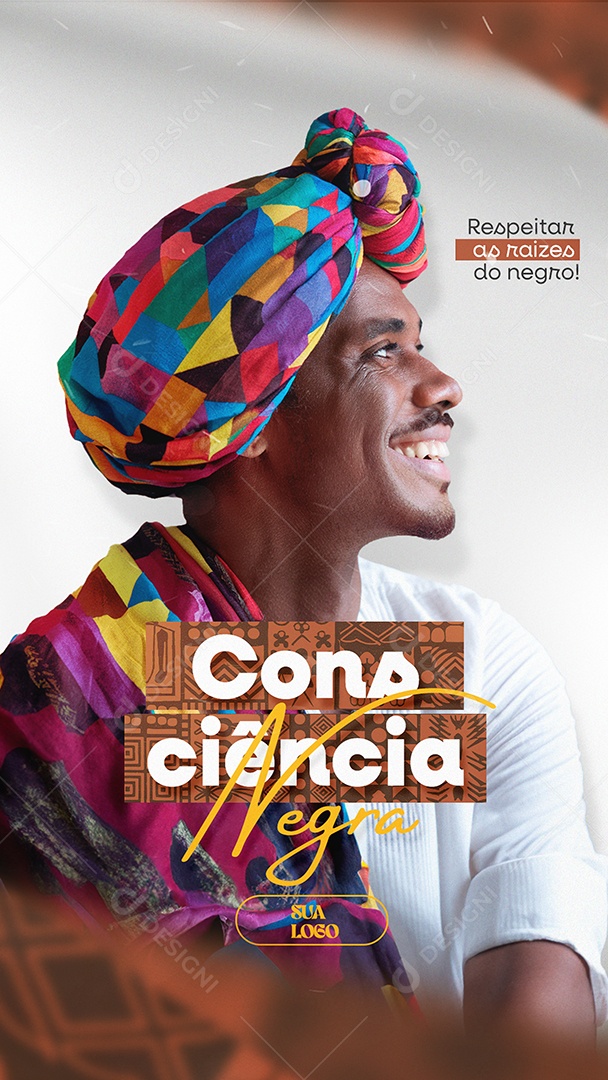 Story Dia da Consciência Negra 20 de Novembro PSD Editável