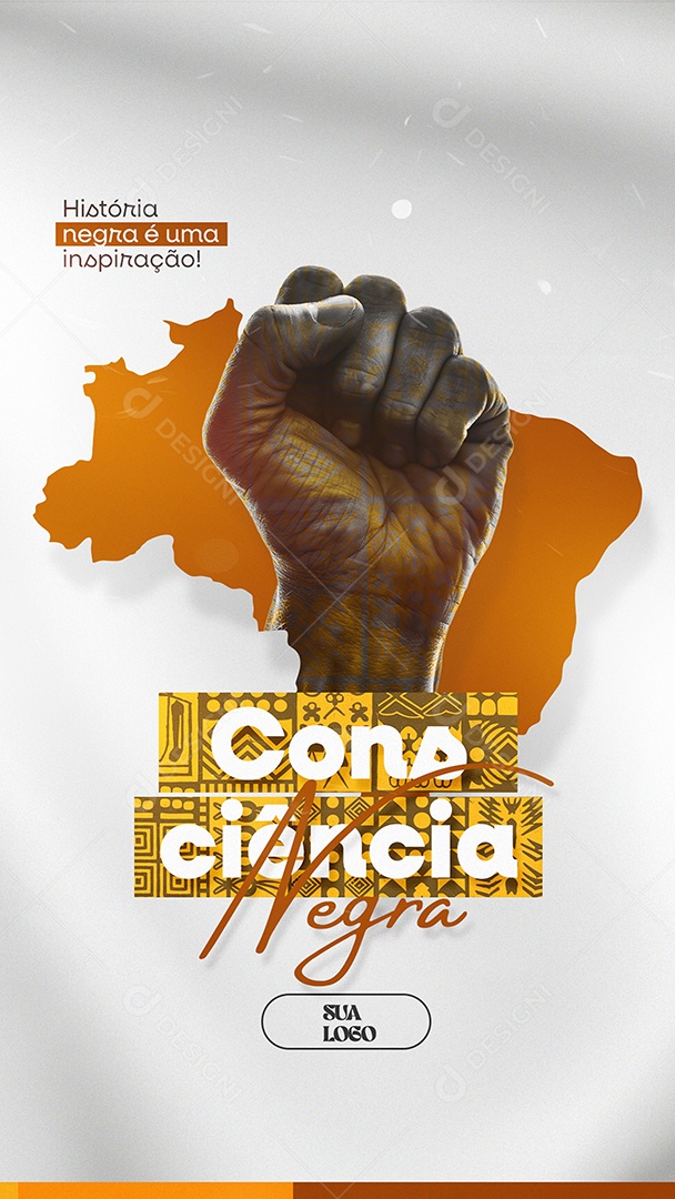 Story Dia da Consciência Negra 20 de Novembro PSD Editável