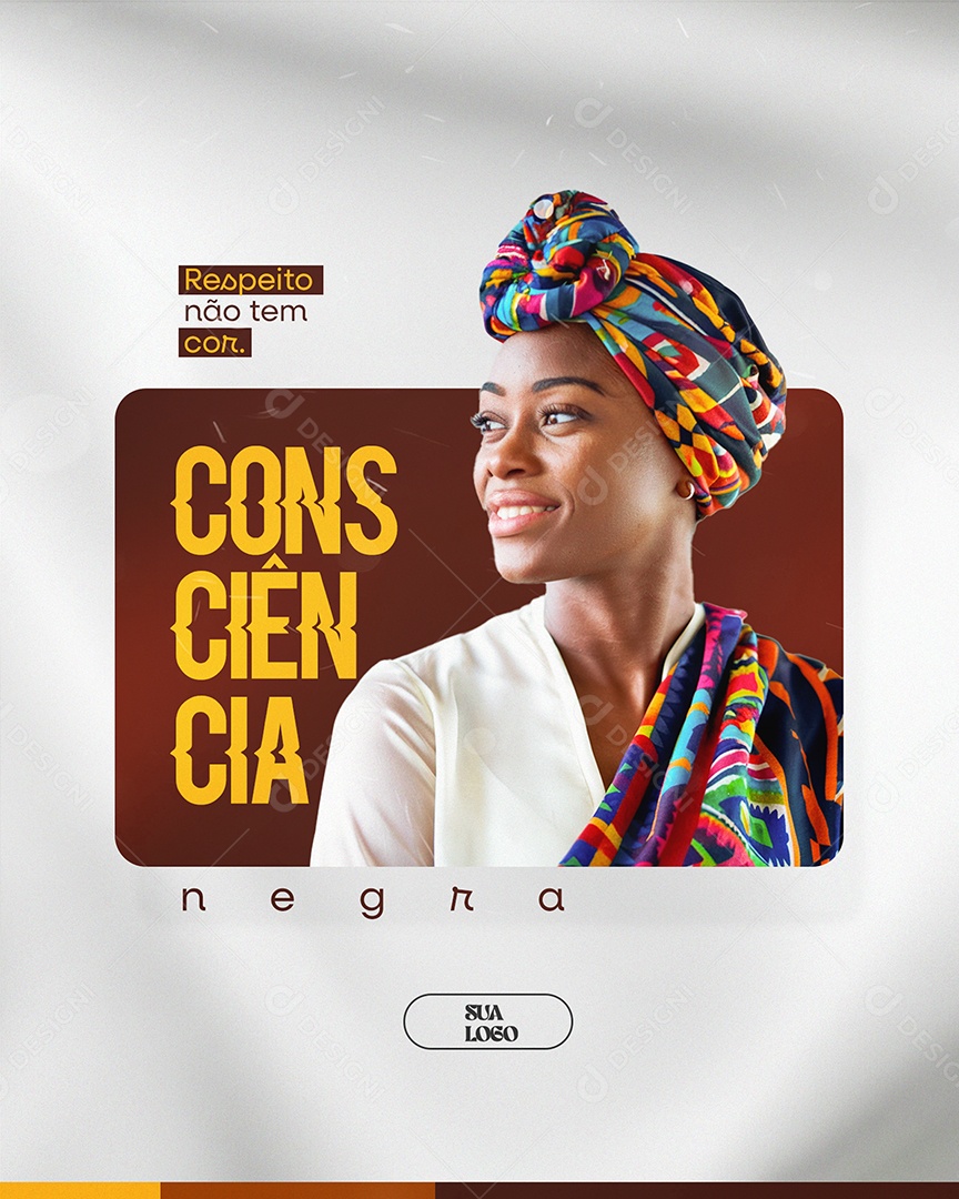 Dia da Consciência Negra 20 de Novembro PSD Editável