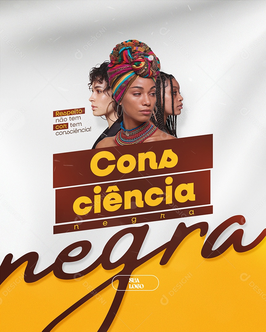 Dia da Consciência Negra 20 de Novembro PSD Editável