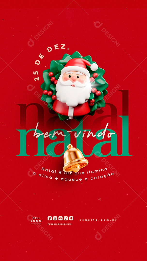 Story Social Media Coming Christmas 25 December PSD Editable