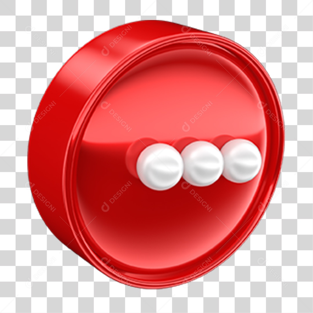 Ícone 3D Mensagem PNG Transparente
