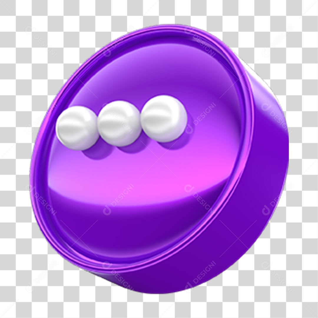 Ícone 3D Mensagem PNG Transparente