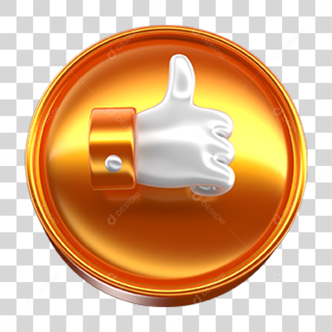 Icon 3D Like PNG Transparent