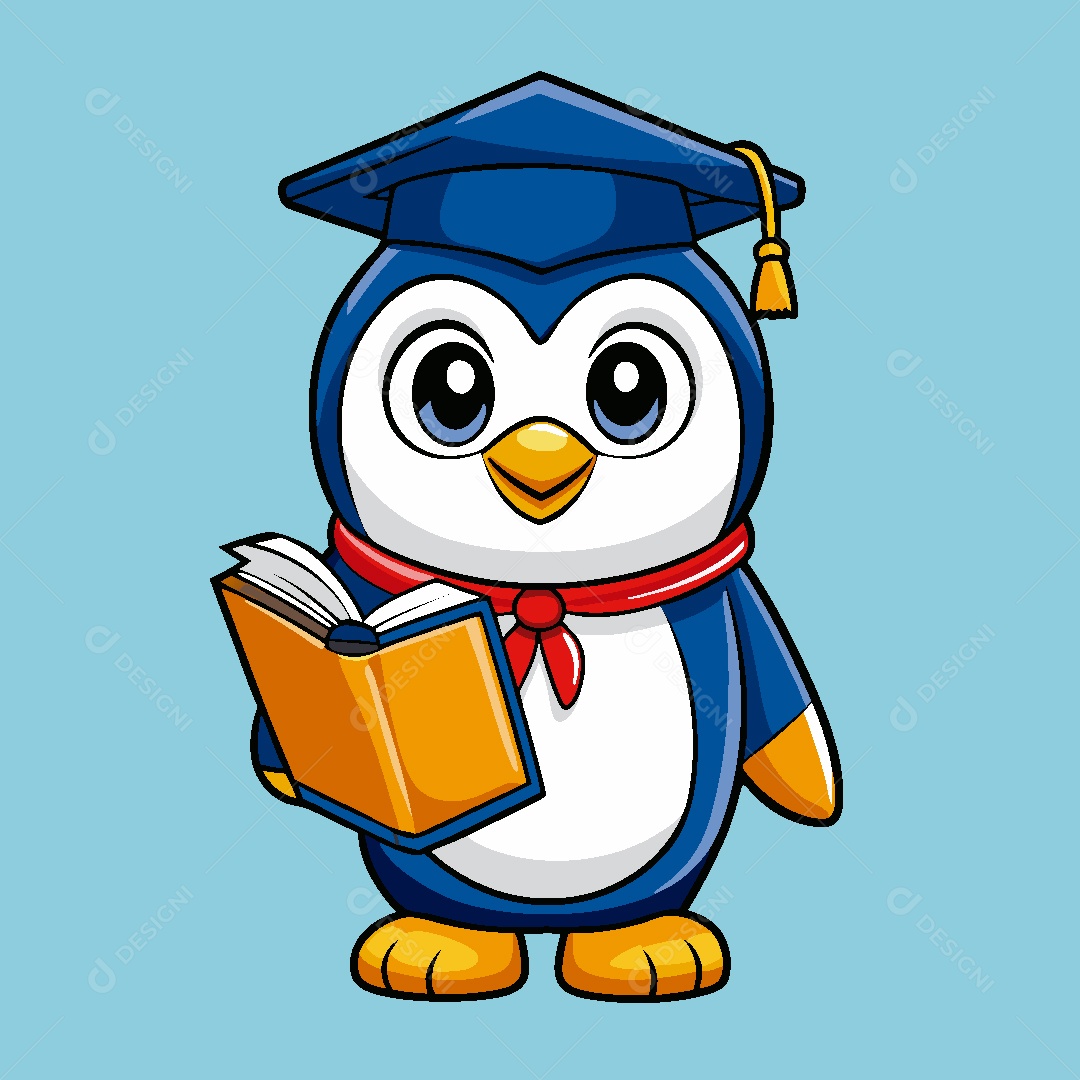 Pinguim Ilustração Vetor EPS