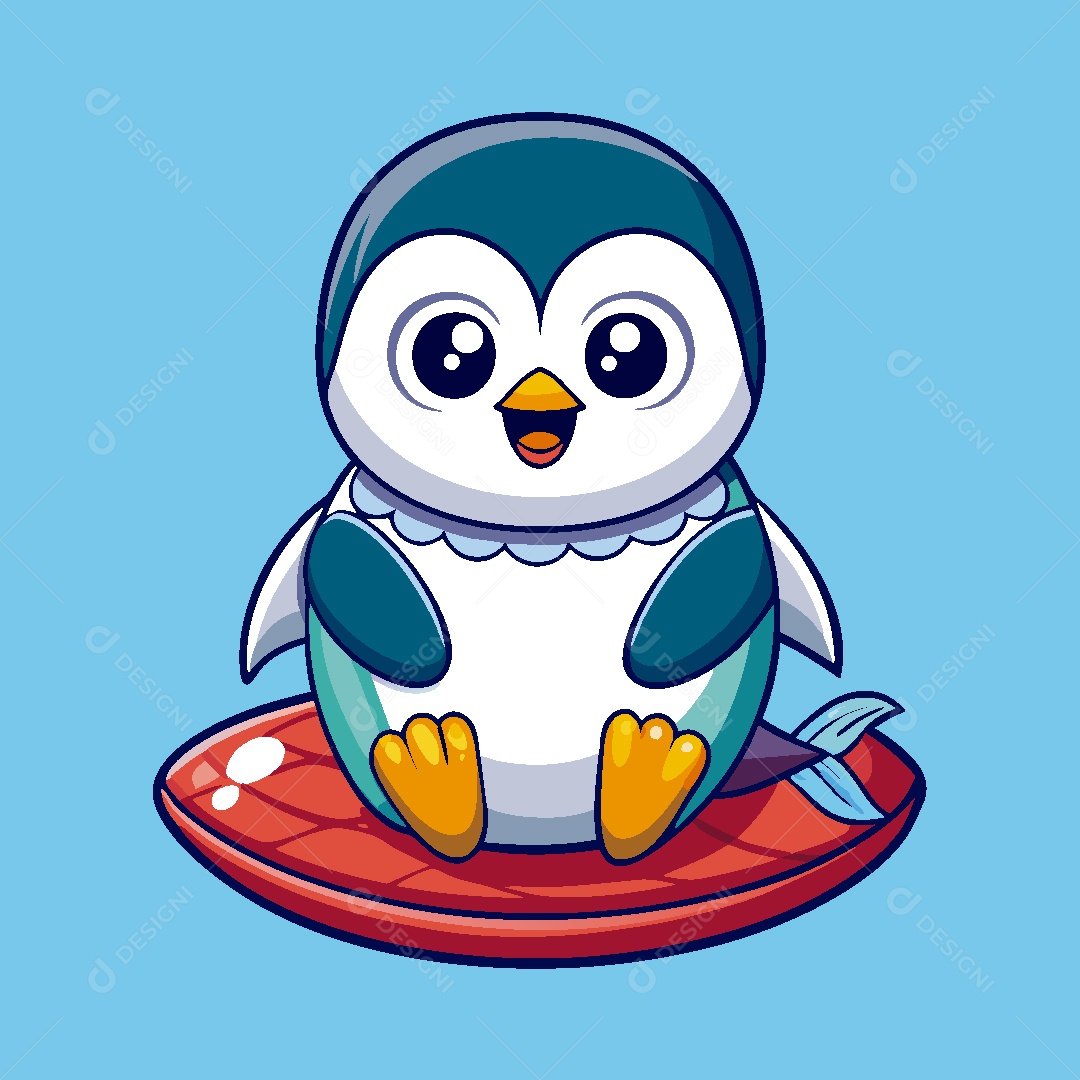 Pinguim Ilustração Vetor EPS