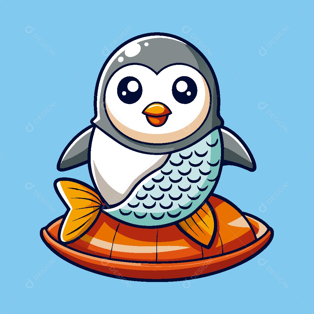 Pinguim Ilustração Vetor EPS