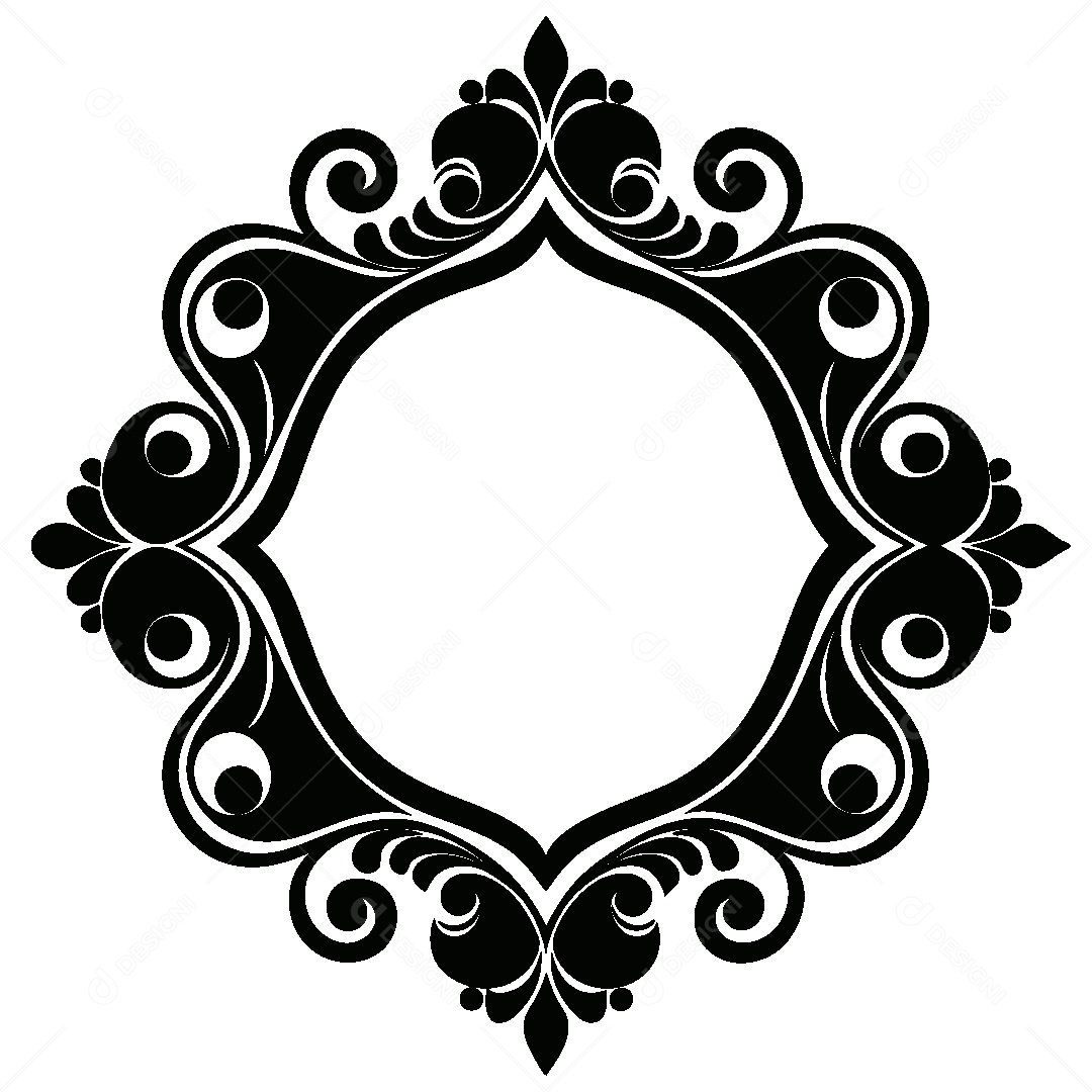 Quadro Vintage Ilustração Vetor EPS