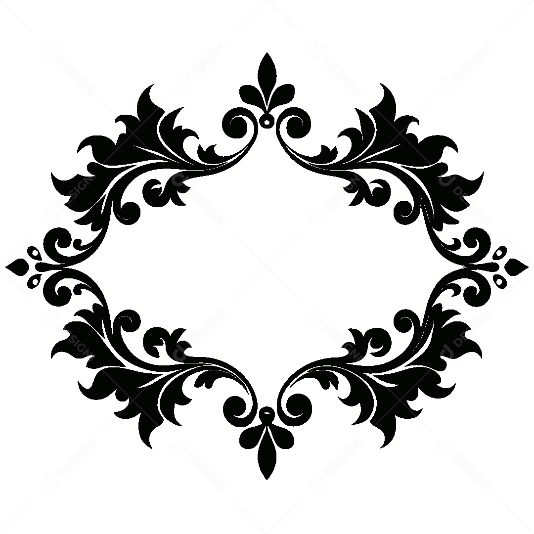 Quadro Vintage Ilustração Vetor EPS